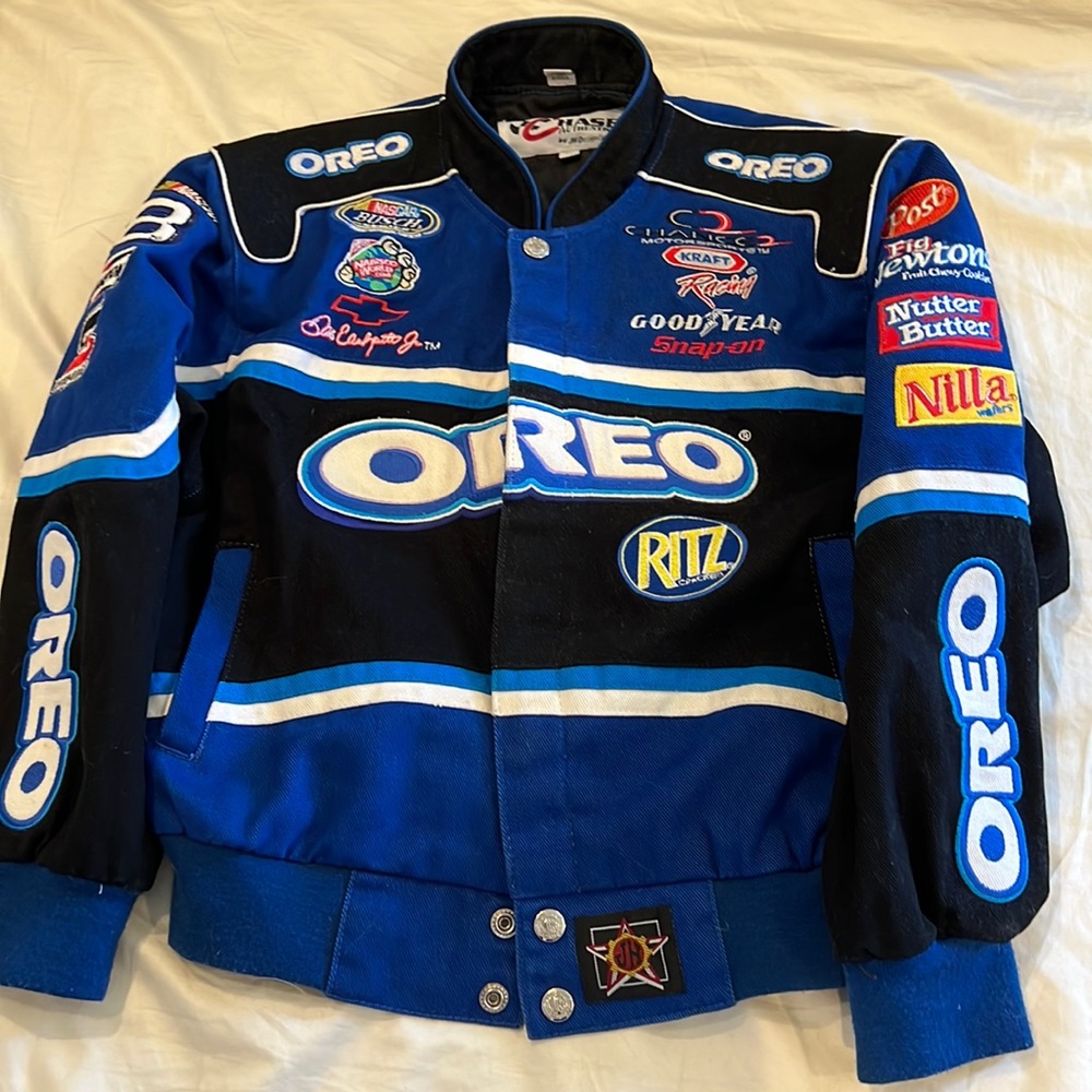 RARE OREO NASCAR JACKET, fits women’s XS-S